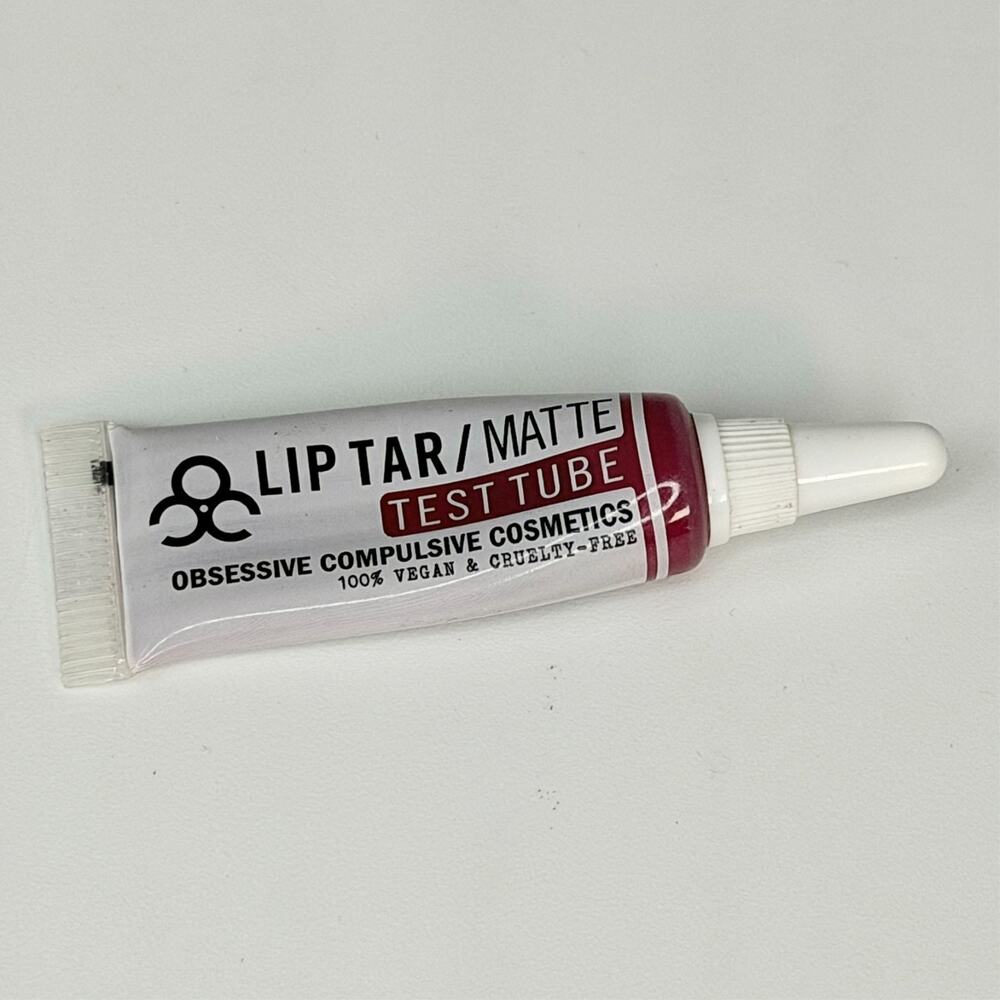 Obsessive Compulsive Cosmetics Lip Tar Matte Strumpet Red Travel .08oz 2.5ml New